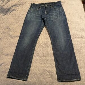 3x1 selvedge jeans mens 34x30 by‎ measurement size tag cut out blue pre-owned